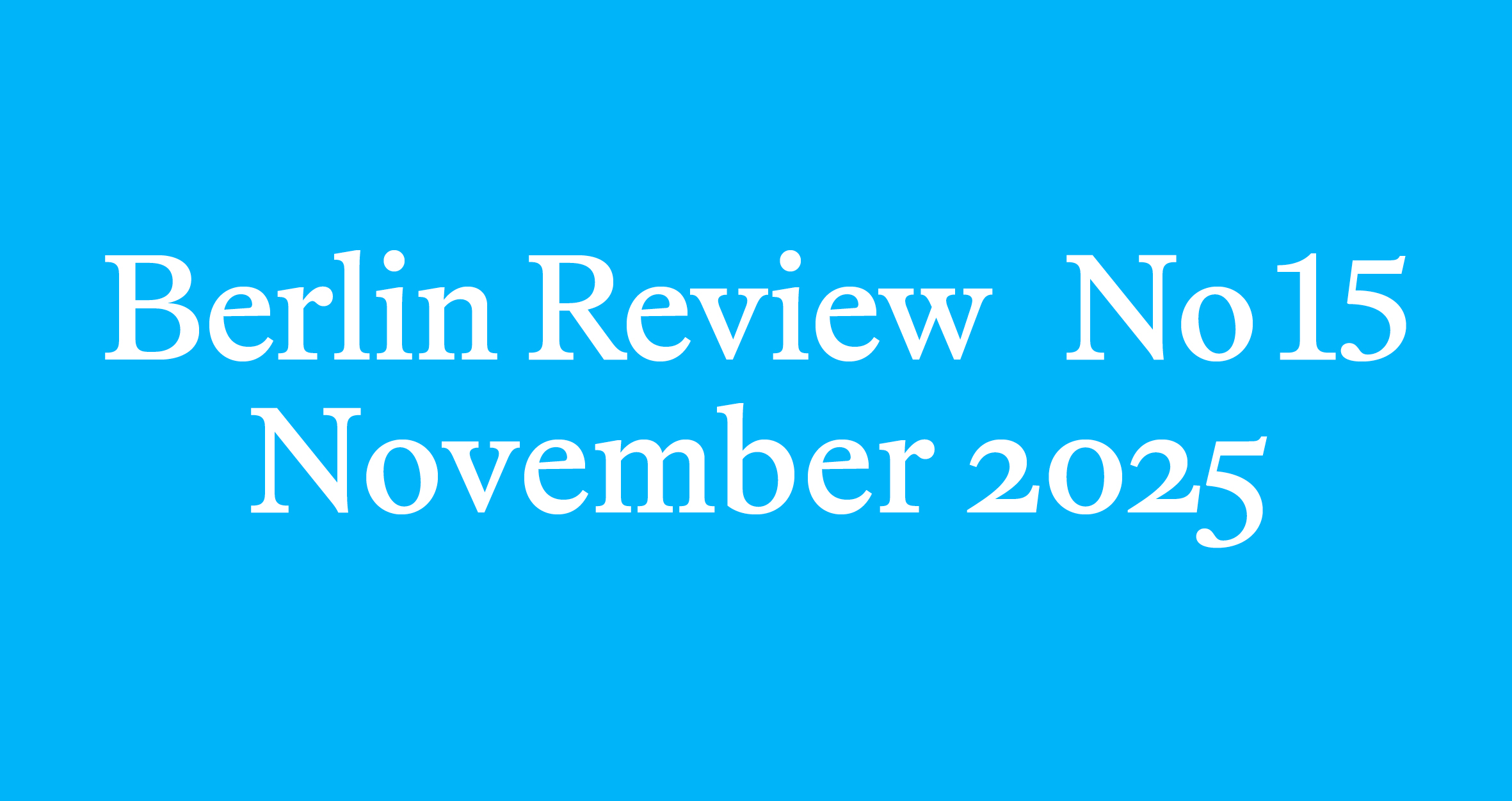 Thumbnail of Berlin Review