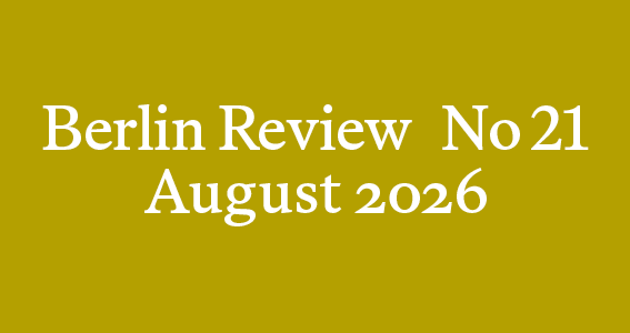Berlin Review · Un-Doing Philosophy